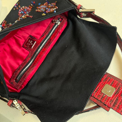 Fendi Baguette Beads Embroidery Shoulder Bag — view 7