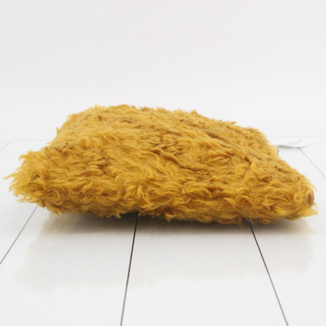 Miu Miu Shearling Fur Clutch Yellow — view 3