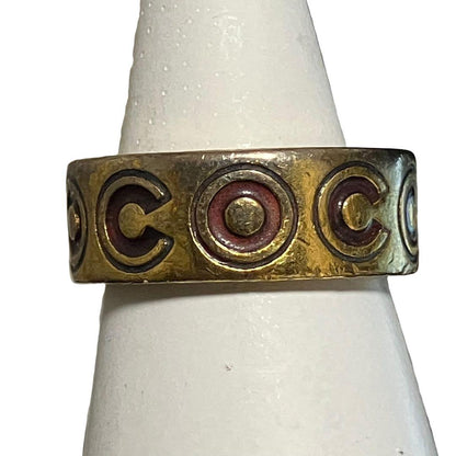 Chanel Gold COCO Ring Size 13 K_064
