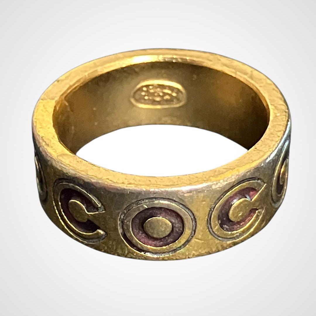 Chanel Gold COCO Ring Size 13 K_064