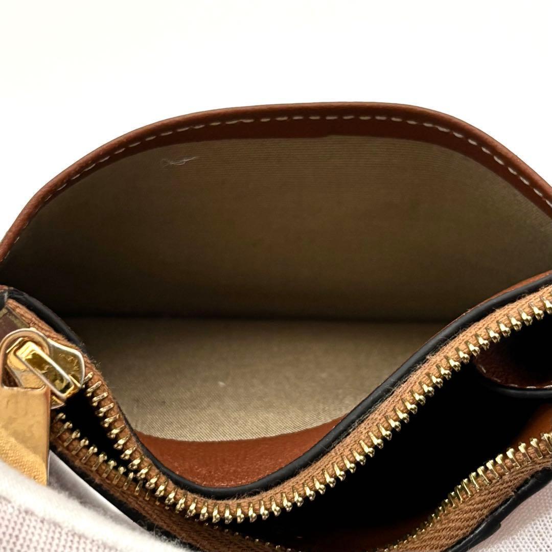 Celine Cuill Taurillon Triomphe Brown Coin Case — view 4