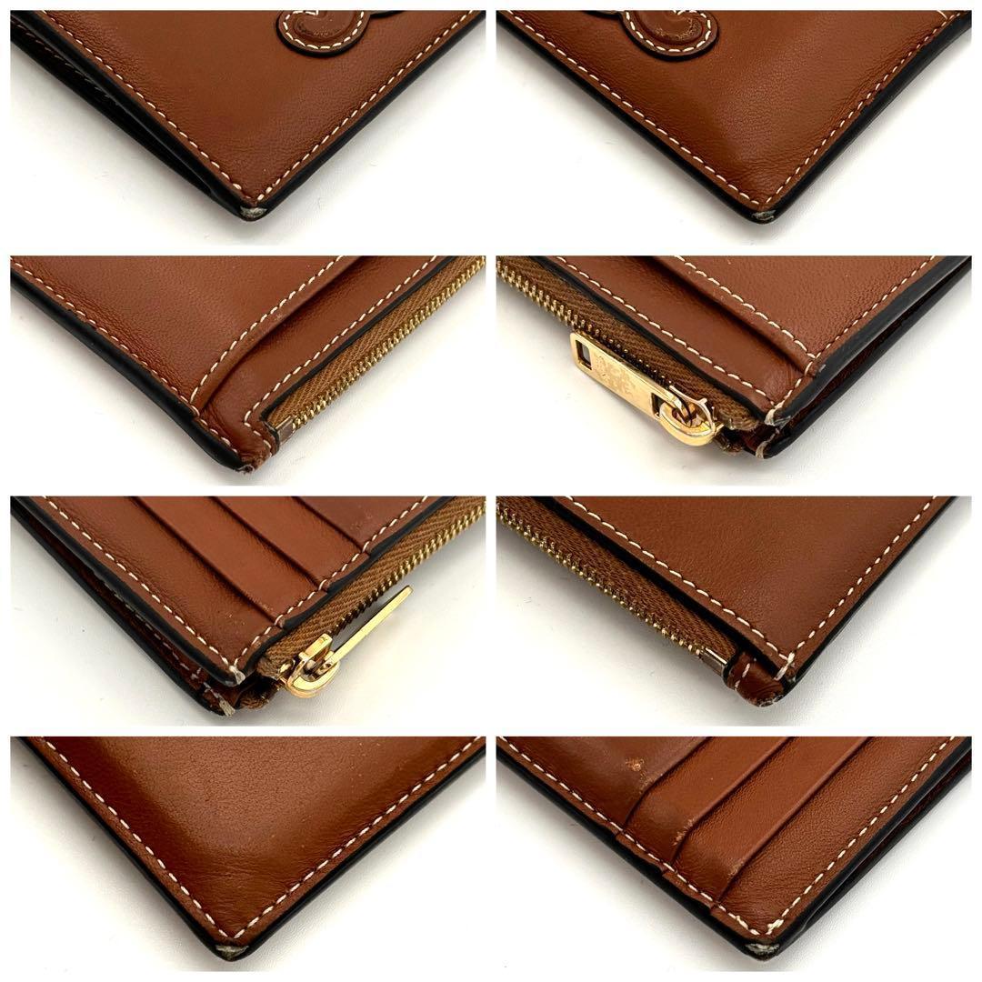 Celine Cuill Taurillon Triomphe Brown Coin Case — view 6