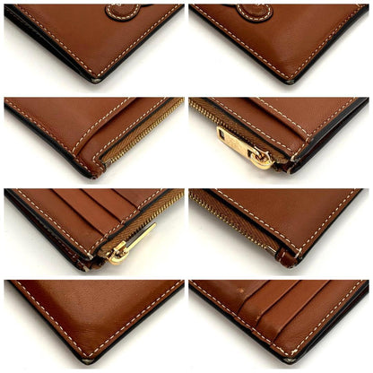 Celine Cuill Taurillon Triomphe Brown Coin Case — view 6