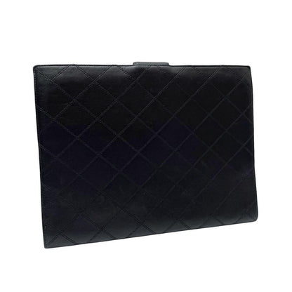 Chanel Bicolor Quilted Lambskin Clutch — view 2