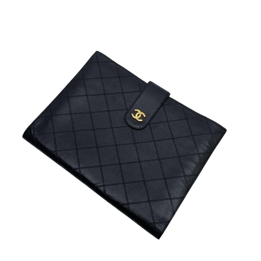 Chanel Bicolor Quilted Lambskin Clutch — view 3