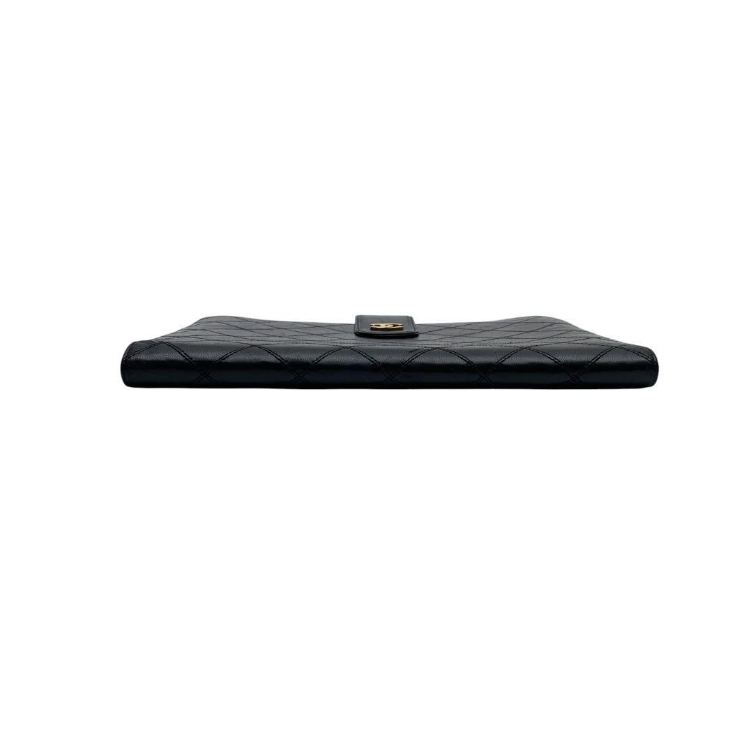 Chanel Bicolor Quilted Lambskin Clutch — view 5