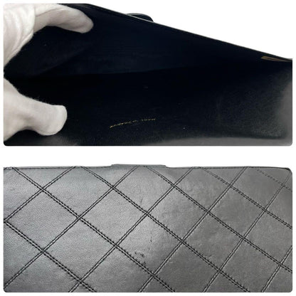 Chanel Bicolor Quilted Lambskin Clutch — view 9