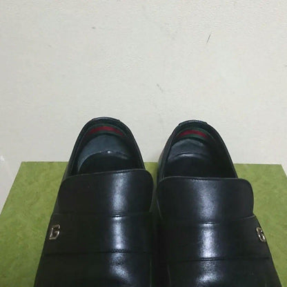 Gucci Loafer Business Shoes Black 39 Ej