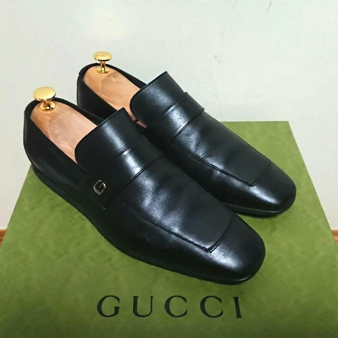 Gucci Loafer Business Shoes Black 39 Ej