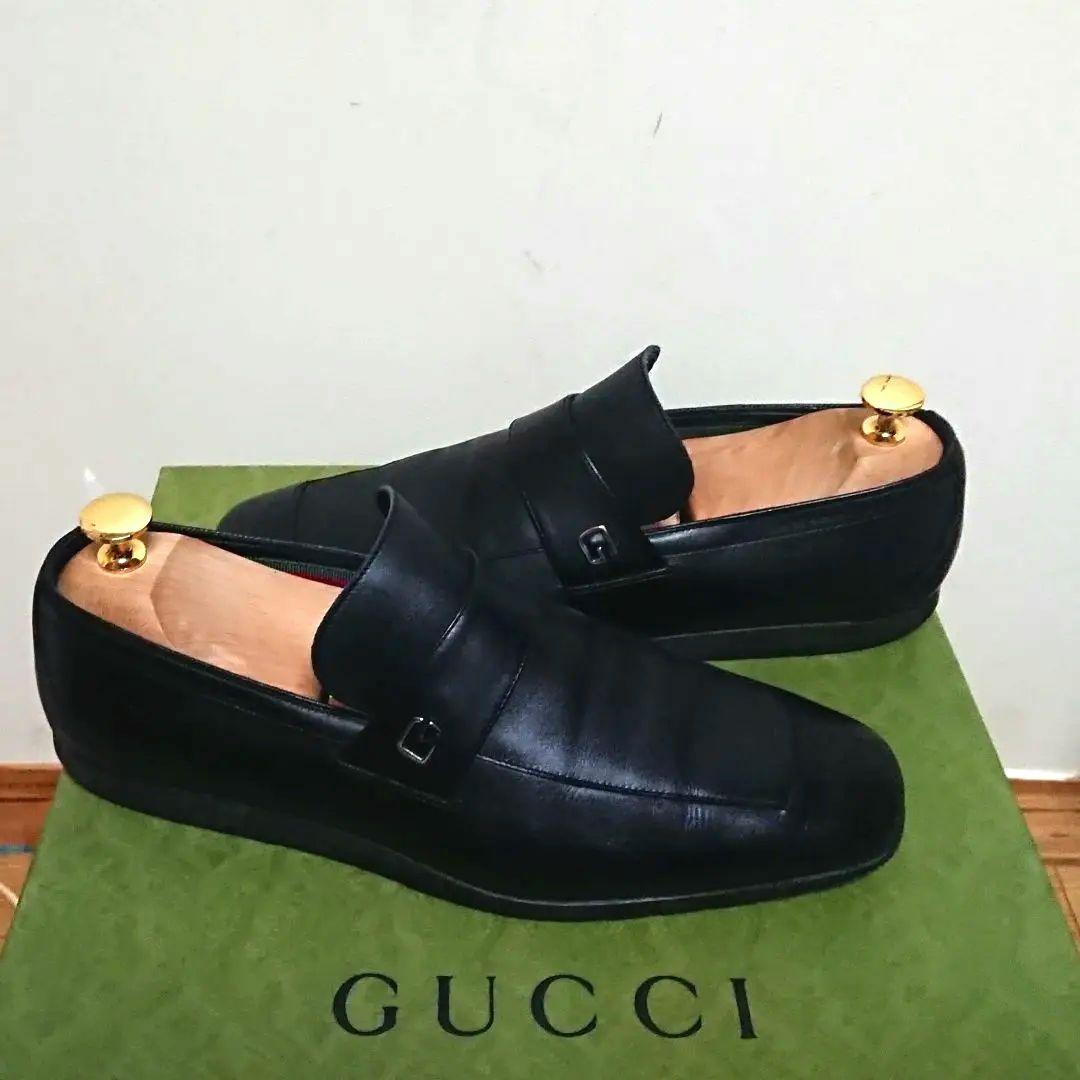 Gucci Loafer Business Shoes Black 39 Ej