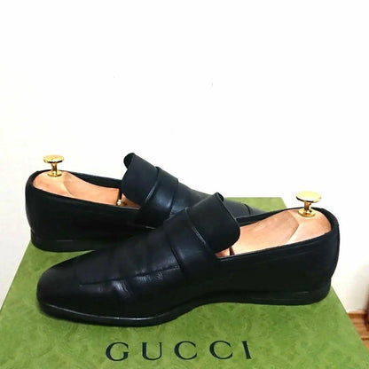 Gucci Loafer Business Shoes Black 39 Ej
