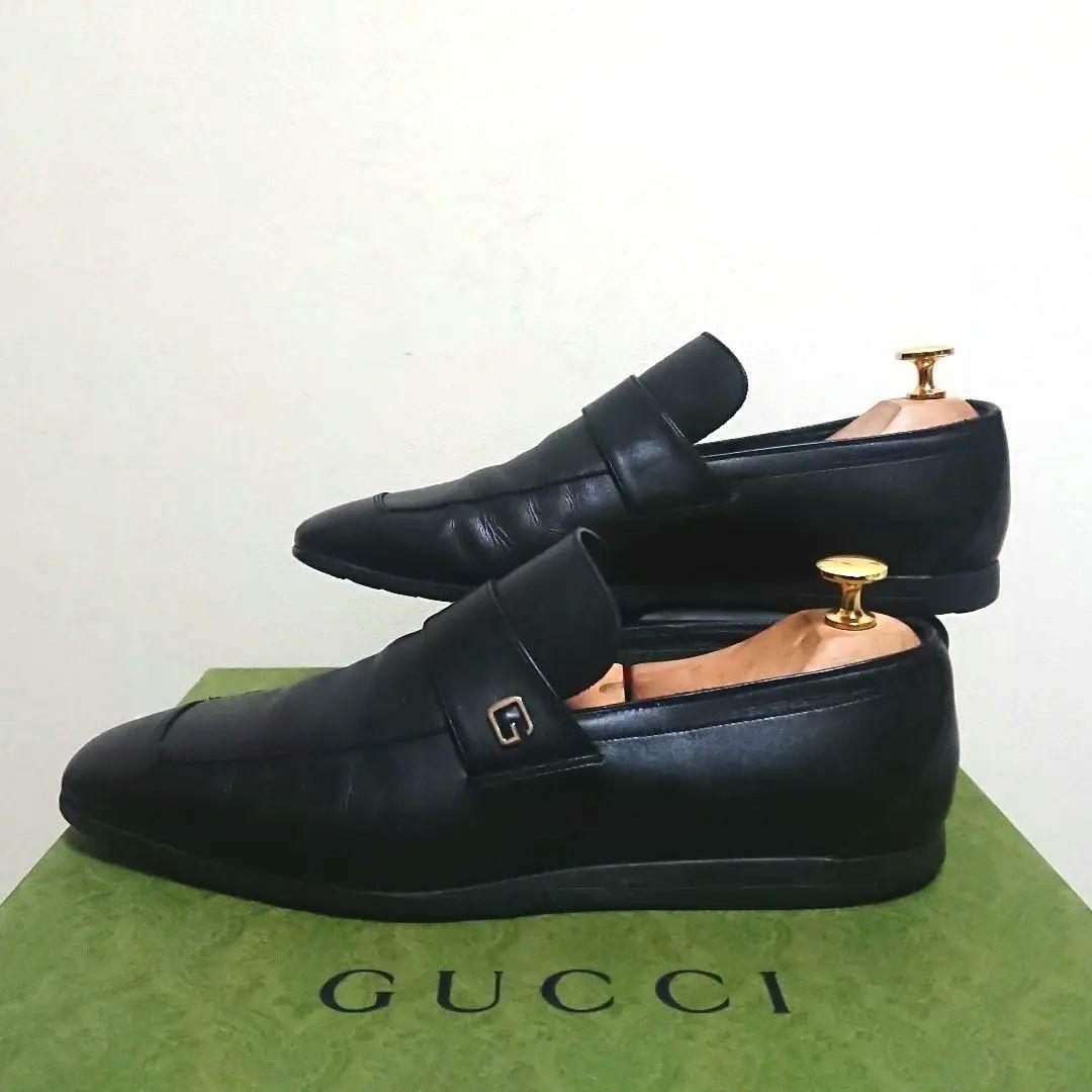 Gucci Loafer Business Shoes Black 39 Ej