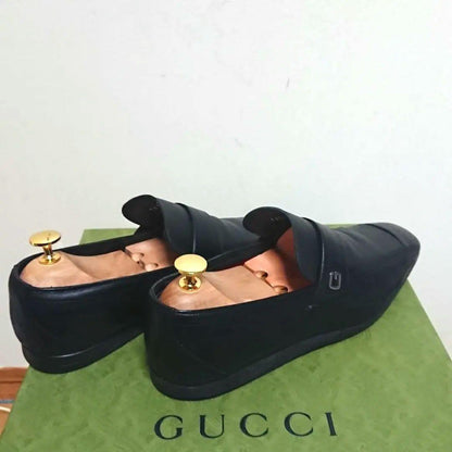 Gucci Loafer Business Shoes Black 39 Ej