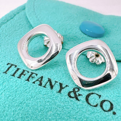 Tiffany & Co Open Square Earrings In 925 Silver