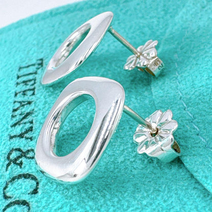 Tiffany & Co Open Square Earrings In 925 Silver