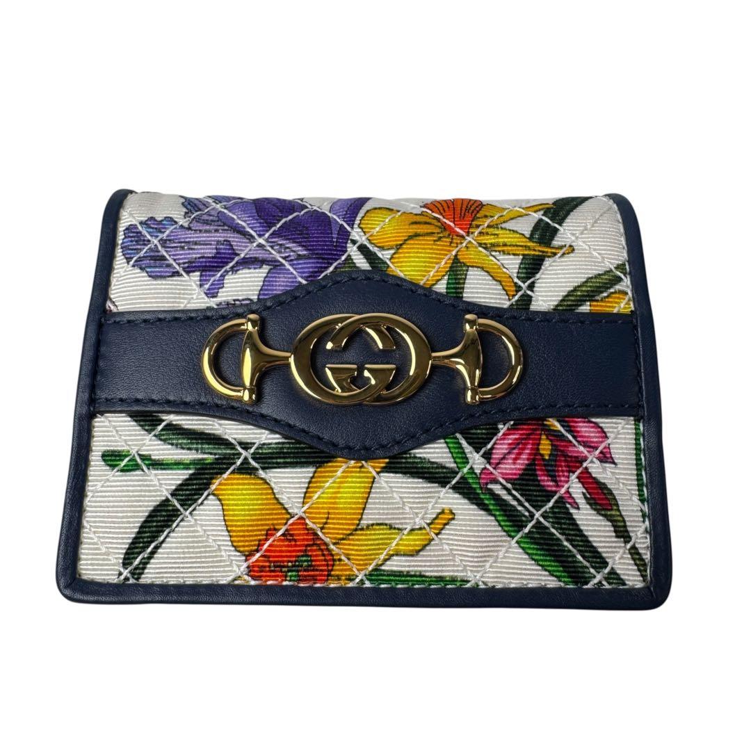 Gucci Zumi Flora Bifold Wallet Compact — view 2