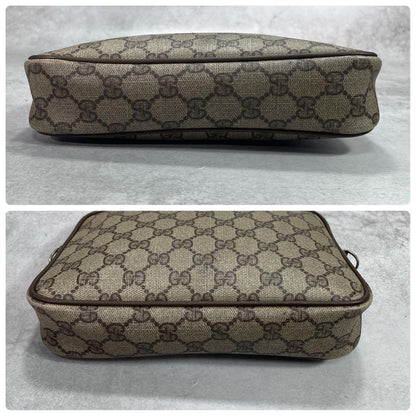 Gucci GG Clutch Brown Beige Logo Leather — view 6