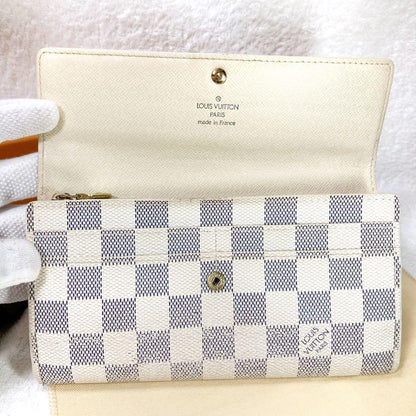 Louis Vuitton Portefeuille Sarah Damier Azure Long Wallet