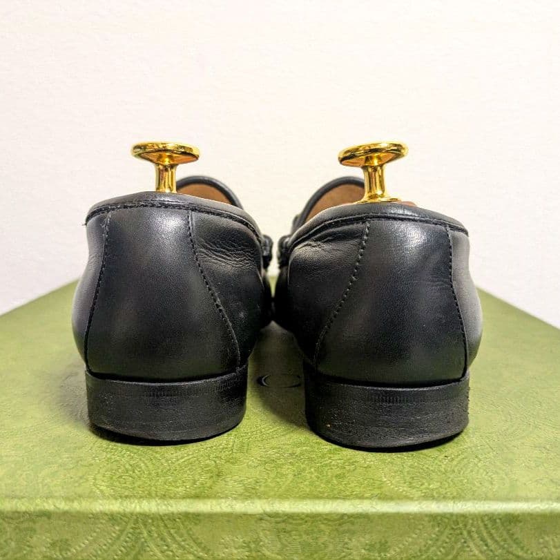 Gucci Horsebit Loafers with Sherry Web Black 36