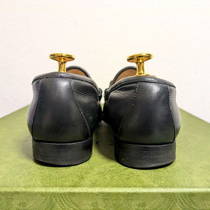 Gucci Horsebit Loafers with Sherry Web Black 36