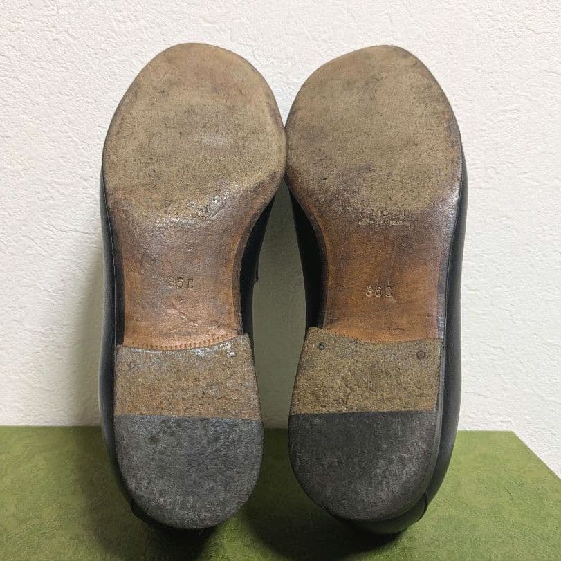 Gucci Horsebit Loafers with Sherry Web Black 36