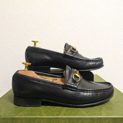 Gucci Horsebit Loafers with Sherry Web Black 36