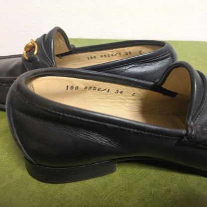 Gucci Horsebit Loafers with Sherry Web Black 36