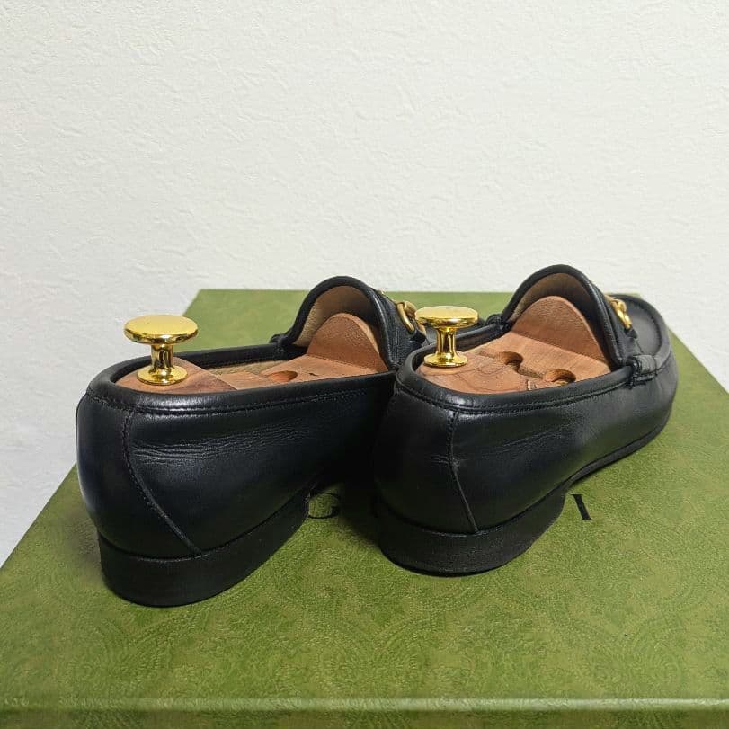 Gucci Horsebit Loafers with Sherry Web Black 36