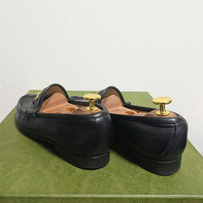 Gucci Horsebit Loafers with Sherry Web Black 36