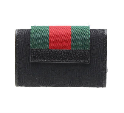 Gucci GG Canvas Sherry Line 6 Key Case Key Holder — view 2