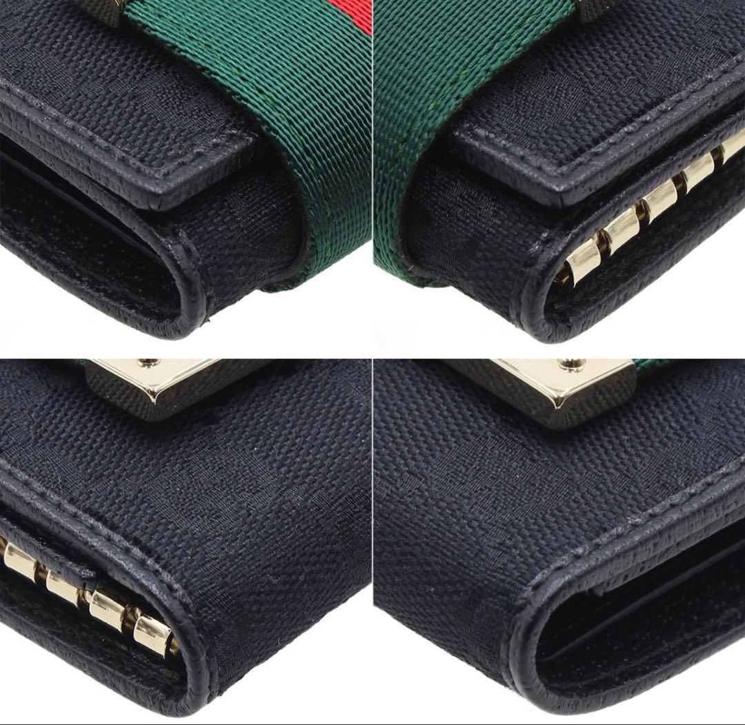 Gucci GG Canvas Sherry Line 6 Key Case Key Holder — view 3