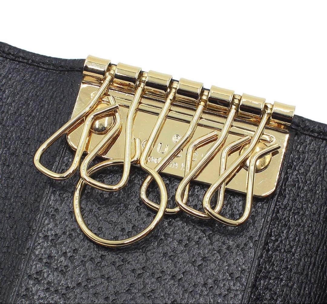 Gucci GG Canvas Sherry Line 6 Key Case Key Holder — view 5