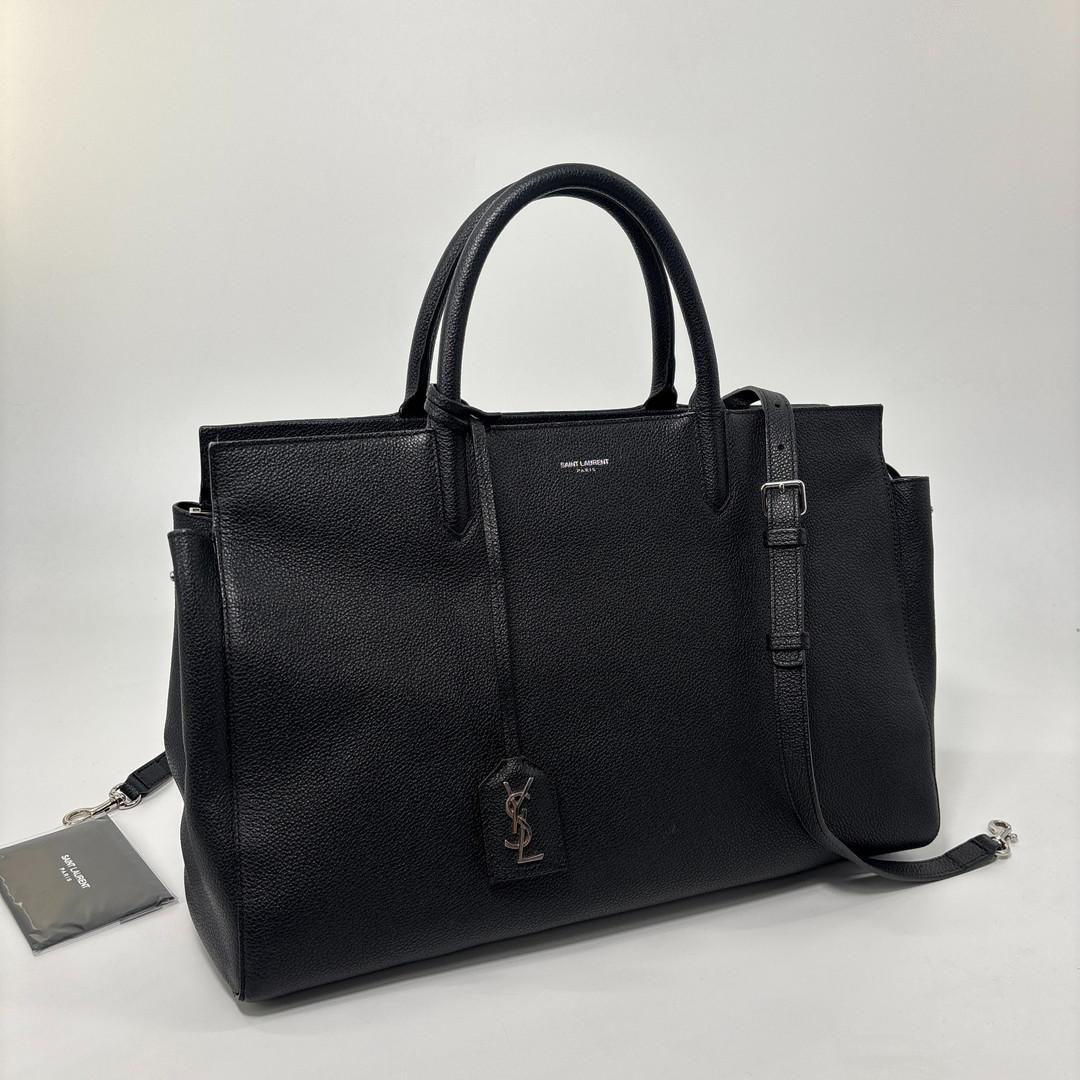 Saint Laurent Super Paris Cavalive Gauche Leather 2-Way Handbag — view 3