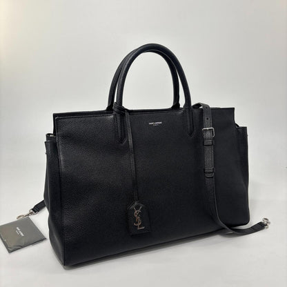 Saint Laurent Super Paris Cavalive Gauche Leather 2-Way Handbag — view 3