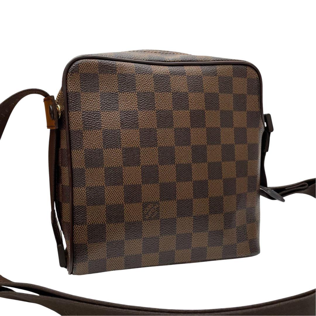 Louis Vuitton Damier Leather Olaf PM Shoulder Bag Brown — view 2