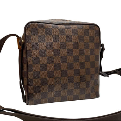 Louis Vuitton Damier Leather Olaf PM Shoulder Bag Brown — view 2