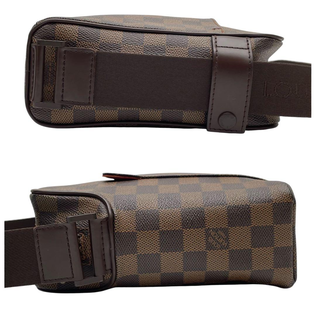 Louis Vuitton Damier Leather Olaf PM Shoulder Bag Brown — view 4