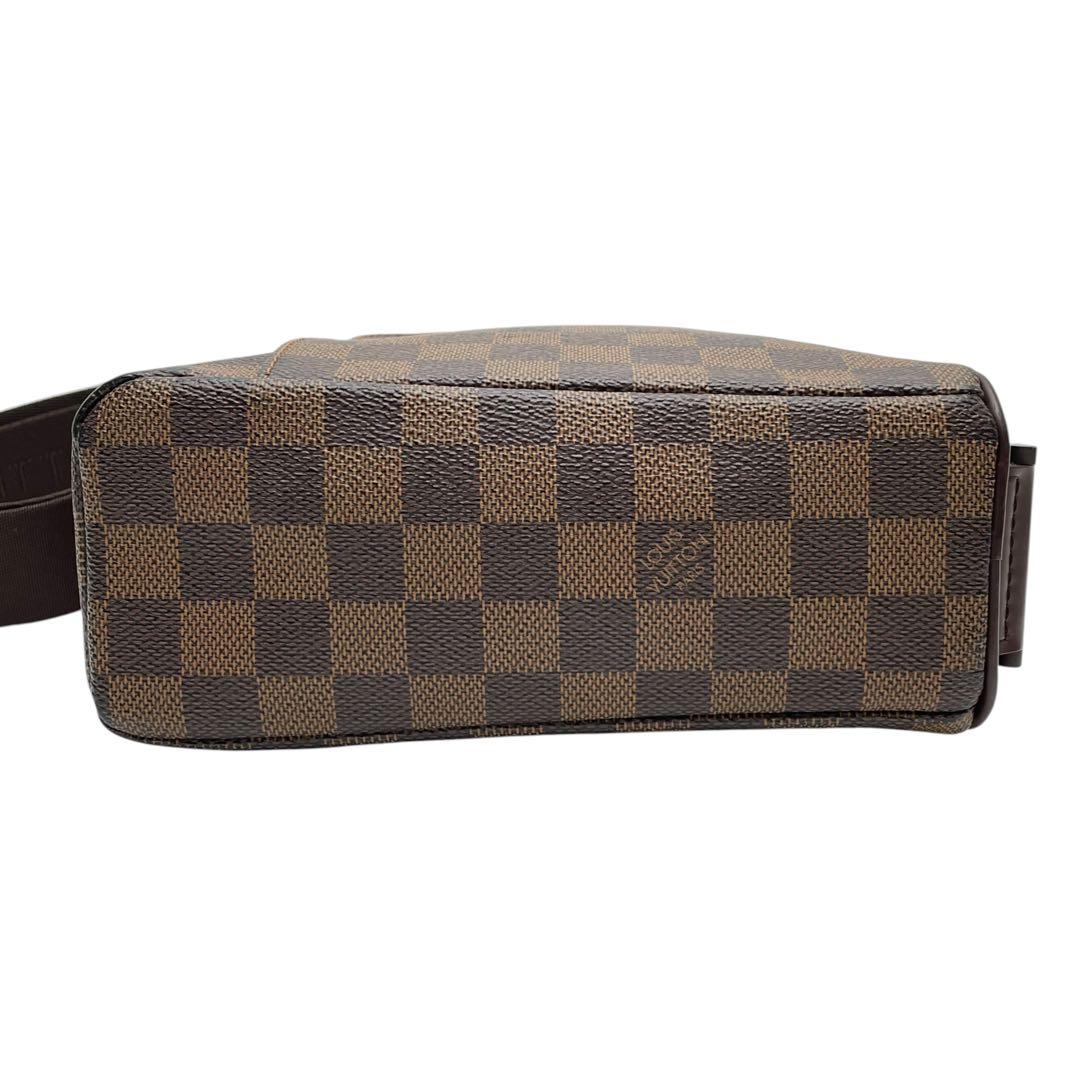 Louis Vuitton Damier Leather Olaf PM Shoulder Bag Brown — view 5