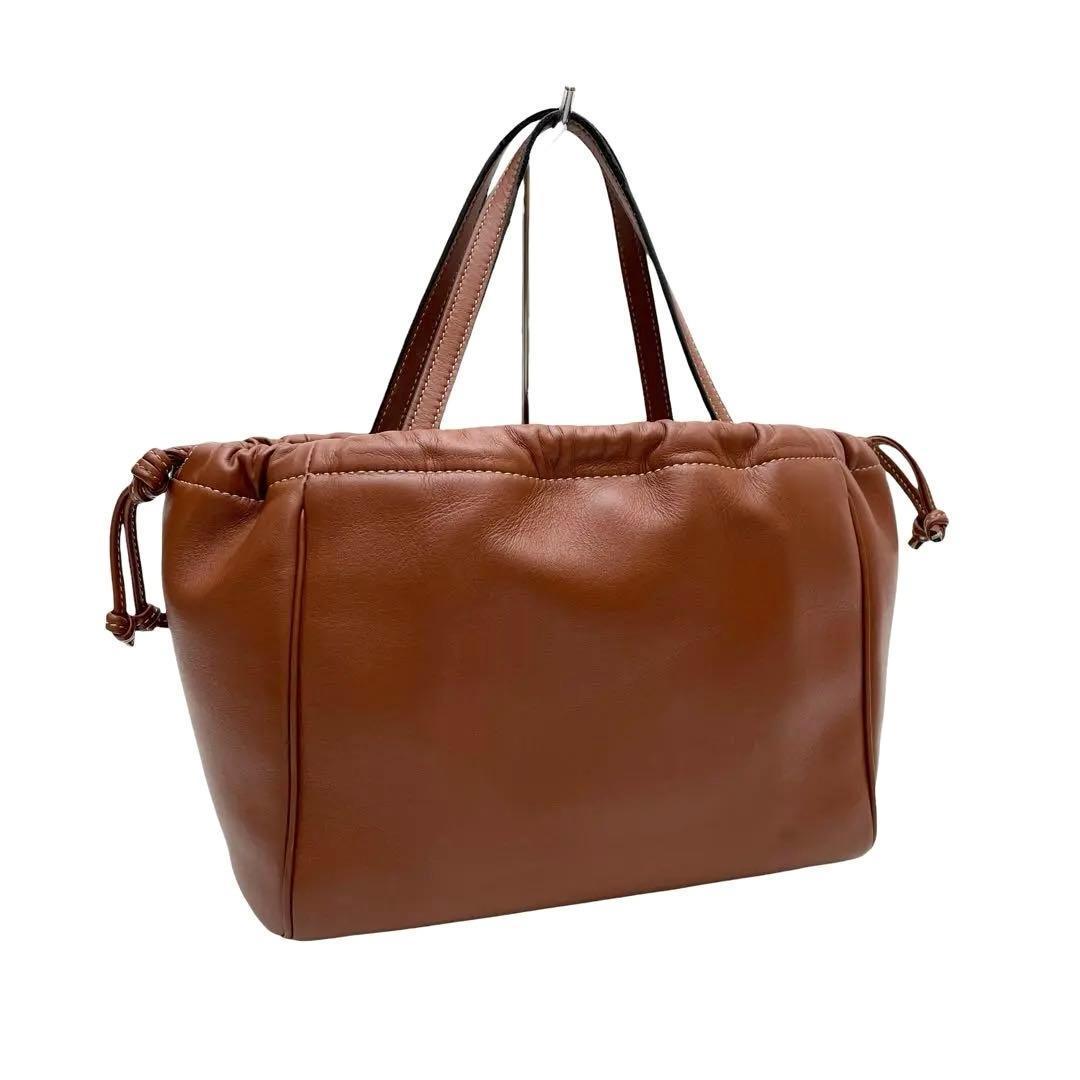 Celine Leather Cuill Drawstring Small Hippopotamus Hand — view 2