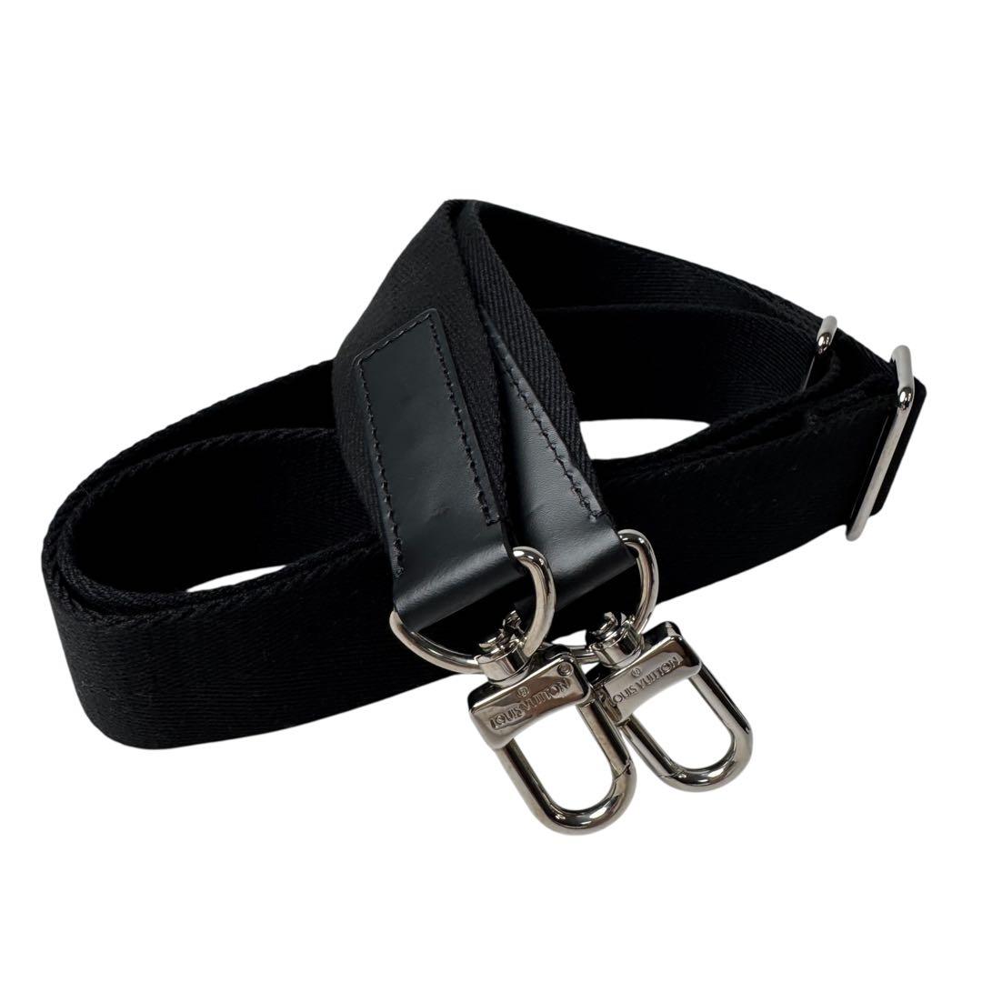 Louis Vuitton Shoulder Strap for Bag Logo Silver Black