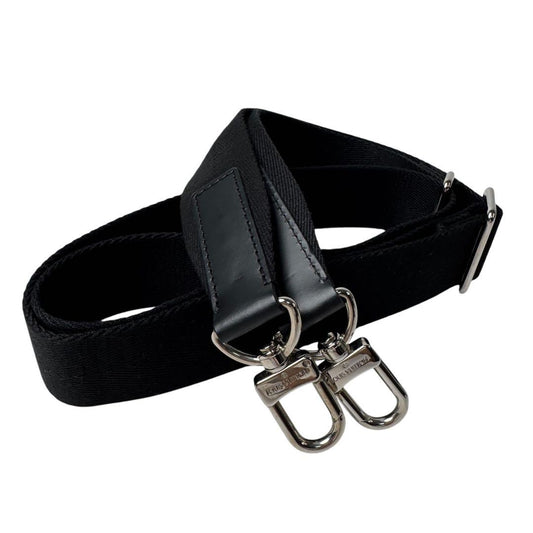 Louis Vuitton Shoulder Strap for Bag Logo Silver Black