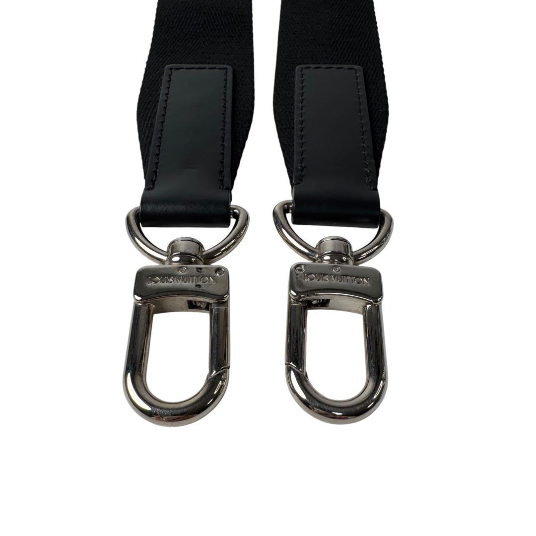 Louis Vuitton Shoulder Strap for Bag Logo Silver Black — view 4