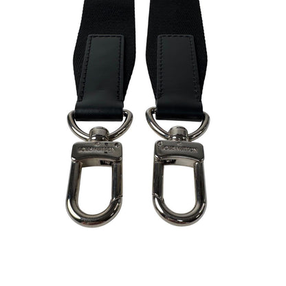 Louis Vuitton Shoulder Strap for Bag Logo Silver Black — view 4