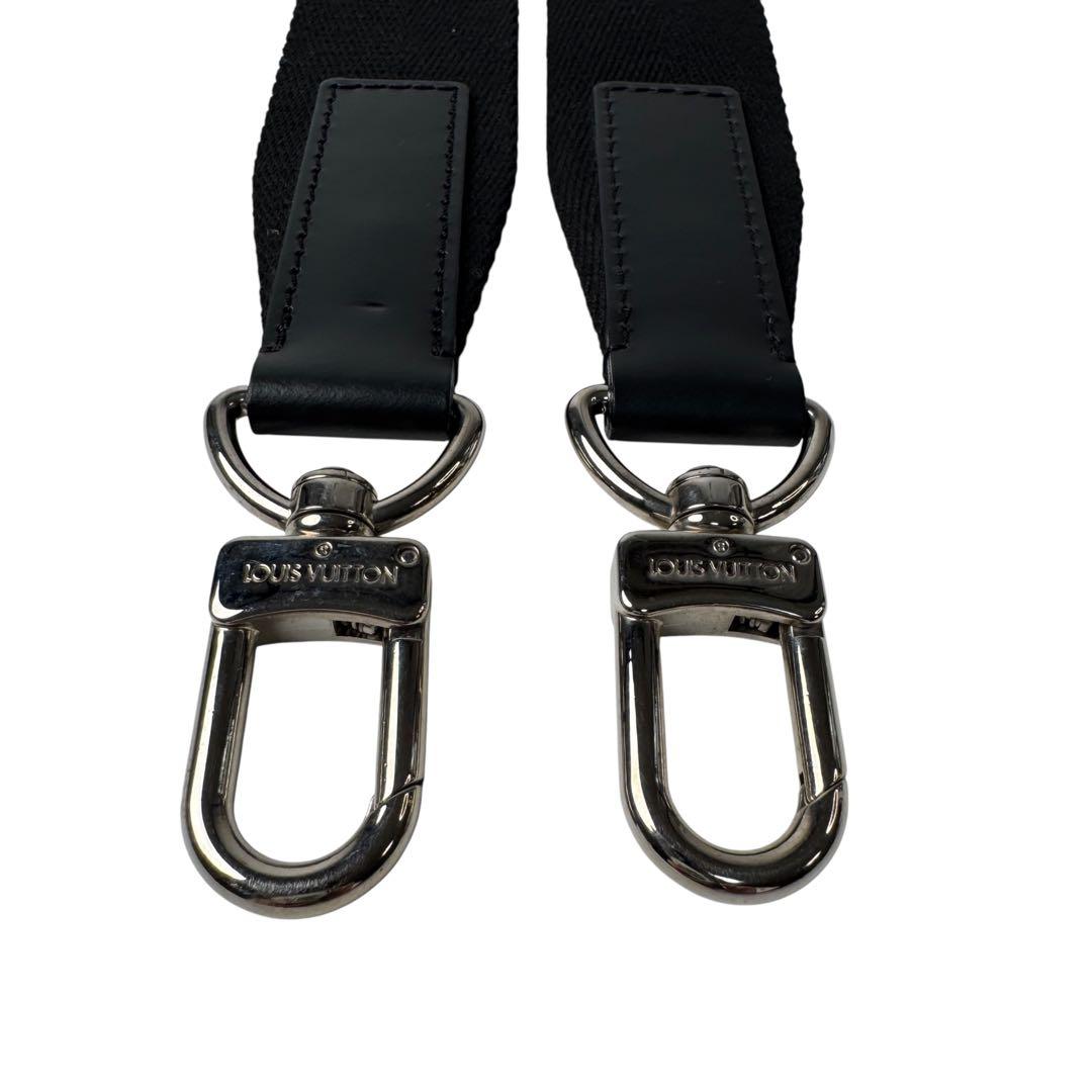 Louis Vuitton Shoulder Strap for Bag Logo Silver Black — view 5