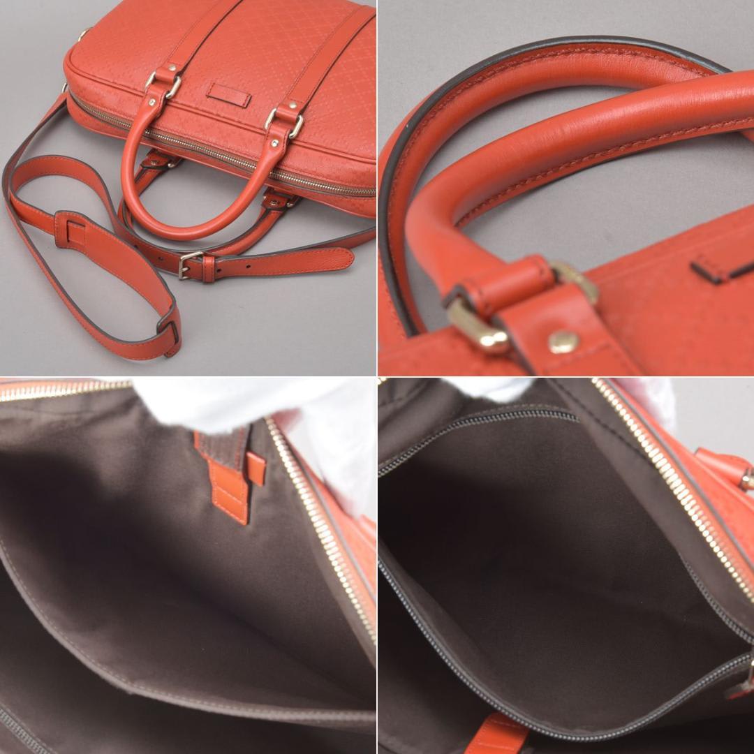 Gucci Diamante 2 way Business Bag Ggleather Red