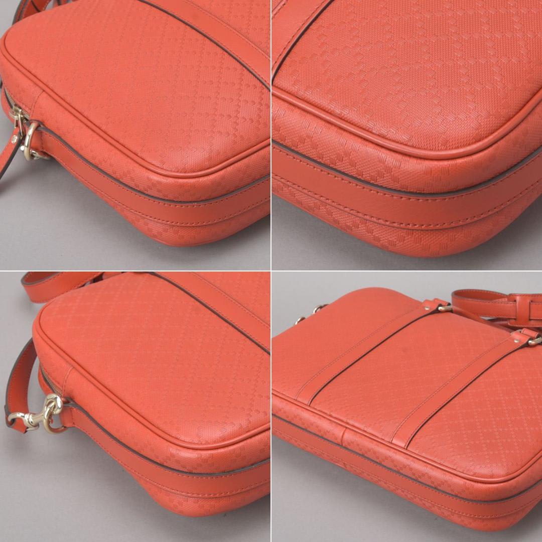 Gucci Diamante 2 way Business Bag Ggleather Red