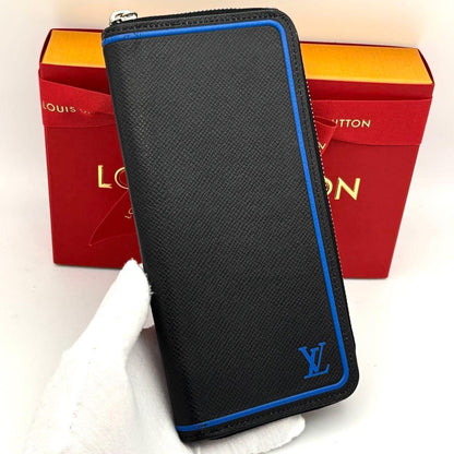 Louis Vuitton Taiga Zippy Wallet Vertical Black