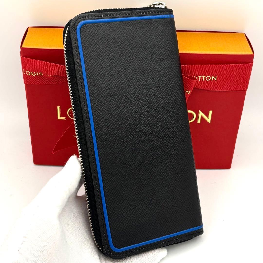 Louis Vuitton Taiga Zippy Wallet Vertical Black — view 2
