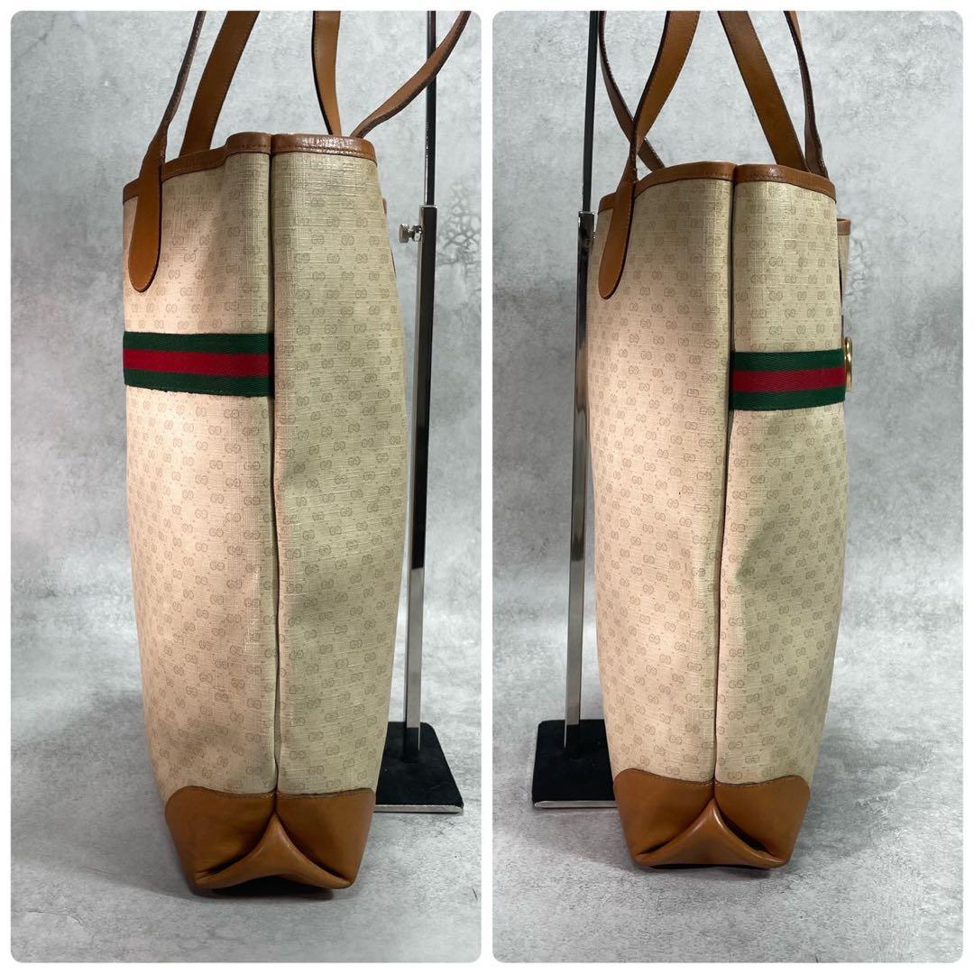 Gucci GG Sherry Line Tote Beige Brown — view 6