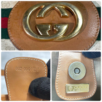 Gucci GG Sherry Line Tote Beige Brown — view 9